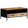 Mesa de Café Marrón 90 x 50 x 40 cm Madera maciza de Mango
