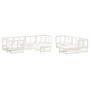 Gartenmöbel-Set 10-teilig und weiße Massivholzkissen von vidaXL, Gartensets - Ref: Foro24-3186075, Preis: 922,90 €, Rabatt: %