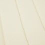 Cojín de tumbona de tela Oxford crema 186x58x4 cm