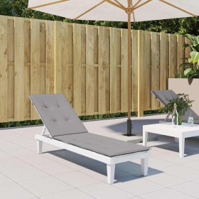 Cojín para tumbona gris (75+105)x50x4 cm Cojín para tumbona gris (75+105)x50x4 cm