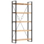 5-stufiges Regal 90x30x180 cm aus massivem Akazienholz von vidaXL, Bücherregale und Regale - Ref: Foro24-286587, Preis: 193,9...