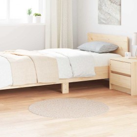Alfombra Shaggy Antideslizante Crema 90 x 90 cm PP