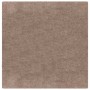 Alfombra Shaggy Antideslizante Marrón 120 x 120 cm PP