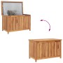 Caja de almacenaje de jardín madera maciza de teca 90x50x58 cm