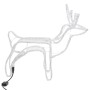 Figura de reno Navidad 2 unidades blanco frío 60x30x60 cm