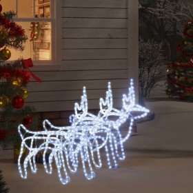 Figura de reno Navidad 3 unidades blanco frío 60x30x60 cm en Luces de Navidad | Comprar online en Foro24