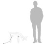 Figuras de reno de Navidad 2 uds blanco frío 73x31x45 cm