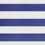 Toldo retráctil automático azul y blanco 4x3 m