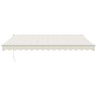 Toldo retráctil automático color crema 4x3 m
