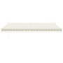 Toldo retráctil automático color crema 5x3 m