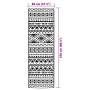 Alfombra de exterior PP ARAKIL negro 80x250 cm