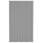 Panel para tejado acero galvanizado gris 12 unidades 80x45 cm