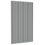Panel para tejado acero galvanizado gris 12 unidades 80x45 cm