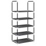 Zapatero 5 niveles negro 44x28x94 cm tejido no tejido