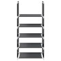 Zapatero 5 niveles negro 44x28x94 cm tejido no tejido