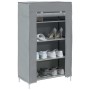 Zapatero gris 60,5x30x97 cm tejido no tejido