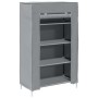 Zapatero gris 60,5x30x97 cm tejido no tejido