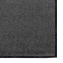 Felpudo Antracita y Negro 120 x 250 cm Poliamida y PVC