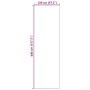 Felpudo Antracita y Negro 120 x 400 cm Poliamida y PVC