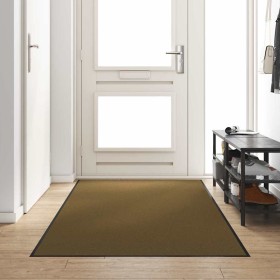 Felpudo Marrón y Negro 120 x 300 cm Poliamida y PVC