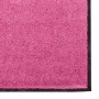 Felpudo Rosa y Negro 120 x 250 cm Poliamida y PVC