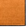 Felpudo Naranja y Negro 120 x 250 cm Poliamida y PVC