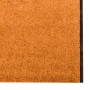 Felpudo Naranja y Negro 120 x 400 cm Poliamida y PVC