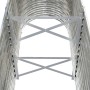 Jardinera arriate acero galvanizado plata 114x40x68 cm
