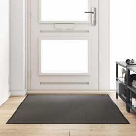 Felpudo Antracita y Negro 120 x 180 cm Polipropileno y vinilo