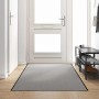 Felpudo Gris y Negro 120 x 250 cm Polipropileno y vinilo