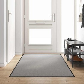 Felpudo Gris y Negro 120 x 250 cm Polipropileno y vinilo