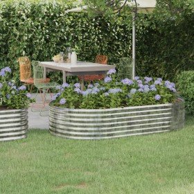 Jardinera arriate acero galvanizado plata 175x100x36 cm Jardinera arriate acero galvanizado plata 175x100x36 cm