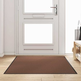 Felpudo Marrón y Negro 120 x 180 cm Polipropileno y vinilo