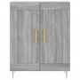 Aparador alto madera contrachapada gris sonoma 69,5x34x180 cm