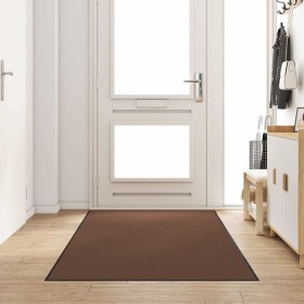 Felpudo Marrón y Negro 120 x 250 cm Polipropileno y vinilo