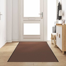 Felpudo Marrón y Negro 120 x 350 cm Polipropileno y vinilo