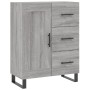 Aparador alto madera contrachapada gris sonoma 69,5x34x180 cm