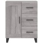 Aparador alto madera contrachapada gris sonoma 69,5x34x180 cm