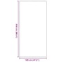 Felpudo Beige y Negro 120 x 250 cm Polipropileno y vinilo