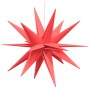 Lámparas de Navidad LED plegables 3 unidades rojo 57 cm