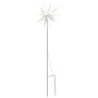Lámpara de Navidad LED plegable 3 unidades blanco 57 cm