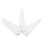Lámpara de Navidad LED plegable 3 unidades blanco 57 cm