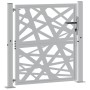 Puerta de jardín de acero desgastado diseño ligero 105x105 cm