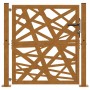 Puerta de jardín de acero desgastado diseño ligero 105x105 cm