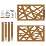 Puerta de jardín de acero desgastado diseño ligero 105x105 cm