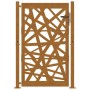 Puerta de jardín de acero desgastado diseño ligero 105x155 cm