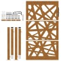 Puerta de jardín de acero desgastado diseño ligero 105x155 cm