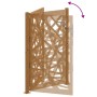 Puerta de jardín de acero desgastado diseño ligero 105x155 cm