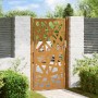 Puerta de jardín de acero desgastado diseño ligero 105x180 cm