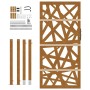 Puerta de jardín de acero desgastado diseño ligero 105x180 cm